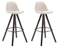 2er Set Barhocker Franklin Stoff Square