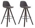 2er Set Barhocker Franklin Stoff Square