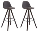 2er Set Barhocker Franklin Stoff Square