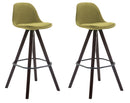 2er Set Barhocker Franklin Stoff Square
