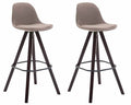 2er Set Barhocker Franklin Stoff Square
