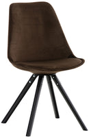 Stuhl Pegleg Samt Rund