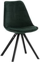 Stuhl Pegleg Samt Rund