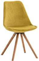 Stuhl Pegleg Samt Rund