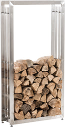 Kaminholzständer Regal 25x80x150 , Edelstahl, Stahl - kleinigkeits.de