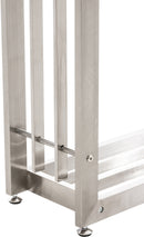 Kaminholzständer Regal 25x80x150 , Edelstahl, Stahl - kleinigkeits.de