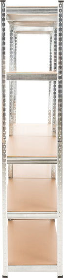 2er Set Steckregal 90x40x180 cm , silber - kleinigkeits.de