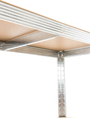 2er Set Steckregal 90x40x180 cm , silber - kleinigkeits.de