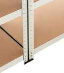 2er Set Steckregal 90x40x180 cm , silber - kleinigkeits.de