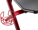 Gaming Tisch Gaming Schreibtisch Gamer Tisch Ergonomischer PC Tisch schwarz/rot mit  Kabelführungsösen - kleinigkeits.de