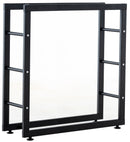 Kaminholzständer 25x80x80 , schwarz - kleinigkeits.de