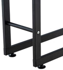 Kaminholzständer 25x80x80 , schwarz - kleinigkeits.de