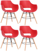 4er Set Stuhl Skien Kunststoff