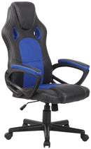 Ergonomischer Gaming-Stuhl | Racing Bürostuhl Fire | Verstellbare Rückenlehne & Sitzhöhe | Kunstleder
