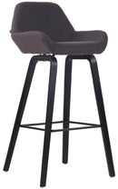 Barhocker Newnan Stoff 4-Fuß Gestell