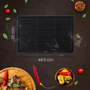 Gusseisen-Grillplatte Für Gasgrill, Kohlegrill & Elektrogrill, anthrazit - kleinigkeits.de