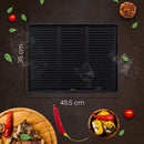 Gusseisen-Grillplatte Für Gasgrill, Kohlegrill & Elektrogrill, anthrazit - kleinigkeits.de