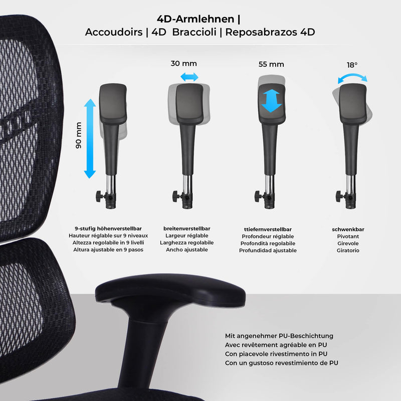 Bürostuhl  Ergonomic Schreibtischstuhl - kleinigkeits.de