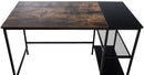 Schreibtisch , schwarz/braun - kleinigkeits.de
