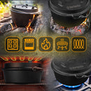 Topf Dutch Oven Set  , schwarz - kleinigkeits.de