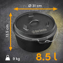 Topf Dutch Oven Set  , schwarz - kleinigkeits.de