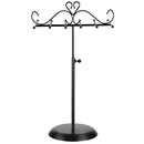 Jewellery Display Stand Holder, Metal Jewellery Rack Tree, for Necklaces, Chokers, Bracelets, Earrings, Great Gift Idea, Black JJS04BK