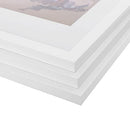 Picture Frame Set of 3, A3 (29.7 x 42 cm) without Mat, A4 (21 x 29.7 cm) with Mat, Glass Front, Home and Office, White MDF Photo Frames RPF03WT