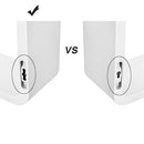 Wall, Set of 3 Floating Shelves, Cube Storage Organisers, Each Holds up to 15 kg, 44, 39, 34 cm, White LWS97W, 34 x 10 x 14.5 cm