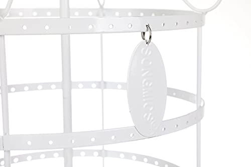 Jewellery Holder Jewellery Stand Metal Earring Necklace Bracelet Holder White JDS055