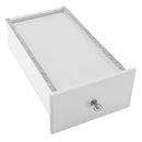 Dressing Table Set with Stool and 360 Degree Swiveling Mirror Makeup Desk 5 Drawers Vanity Furniture Easy to Assemble Bedroom White RDT09W