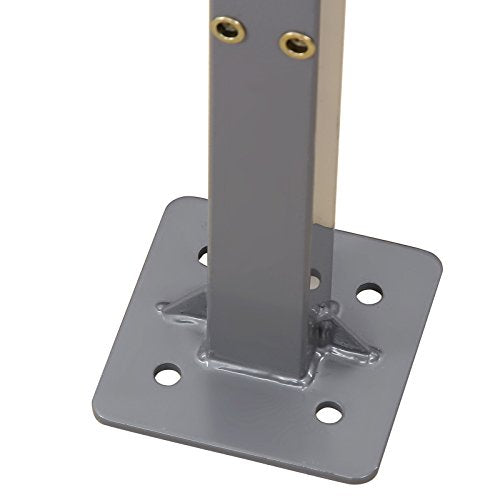 GSA002 Cassette Holder Post, Retractable Single Side Awning Accessory, No Wall Mounting of Awning Required, Awning Accessories for Floor Mounting, 11.5 x 11.5 x 152 cm, Grey