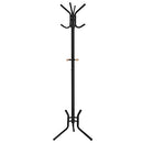 Stylish Metal Coat Rack Stand Hanger 12 hooks 176 cm Black RCR17B