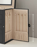 Jewellery Box 6 Tiers, Jewellery Case with 5 Drawers, Large Storage Capacity, with Mirror, Lockable, Jewellery Storage Organiser, Gift for Loved Ones, for Watches, Black JBC152B01