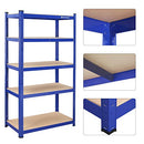 Shelving Unit, 5-Tier Heavy-Duty Storage Rack with Adjustable Shelves, Max. Load 875 kg (175 kg per Tier), for Garage, Shed, Basement, 180 x 90 x 40 cm, Blue GLR40Q