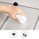 Interlocking Shoe Rack, Rectangular Storage Organiser, 15-Slot Modular DIY Storage Shelf Unit, Metal Wire Wardrobe, White LPC44S