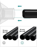 Fabric Wardrobe, Clothes Storage Organiser, 6 Shelves, 1 Hanging Rail, Non-Woven Fabric, Metal Frame, 45 x 105 x 168 cm, for Bedroom, Dressing Room, Grey RYG085G02