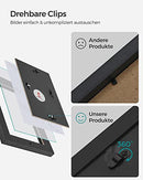 Picture Frame Collage for 12 Photos in 4 x 6 Inches, Assembly Required, Collage Multiple Photos, Clear Glass Front, Wooden Grain, Black RPF22BK