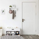 Schuhbank aus Holz, Paaed Aufbewahrungssitz, Flurschrank mit 2 Ablagen und einer versteckten Truhe, Weiß