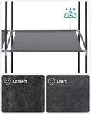 Fabric Wardrobe, Clothes Storage Organiser, 6 Shelves, 1 Hanging Rail, Non-Woven Fabric, Metal Frame, 45 x 105 x 168 cm, for Bedroom, Dressing Room, Grey RYG085G02