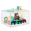 Shoe Boxes, Pack of 3 Stackable Shoe Organisers with Clear Door, Plastic Shoe Storage for UK Size 11, 36 x 28 x 22 cm, Transparent LSP03CW