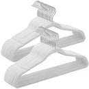 Velvet, Jacket Hanger, Heavy Duty, 360° rotatable Hook, ABS Plastic, Metal, White, 43.5 x 0.6 x 22.5 cm
