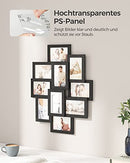 Photo Frame Collage for 10 Photos in 4" x 6" (10 x 15 cm), MDF Wall Mounted Photo Gallery Display, Assembly Required, Black RPF20BK