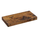 Floating Shelf, Wall Shelf for Books, Photos, Collectibles, Wall-Mounted Office Shelf, 40 x 20 x 3.8 cm, MDF, for Living Room, Kitchen, Hallway, Bedroom, Bathroom, Rustic Brown LWS24BX