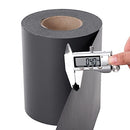 PVC Privacy Screen, Garden Fence Cover Stripe, 0.19 x 40 m Roll Opaque Screening, Decorative Balcony Screen, UV Resistant Sunscreen Cover, 25 Mounting Clips, Charcoal GPJ040H