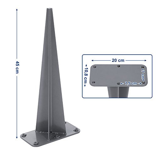 Ground Peg for Fixing Double Side Awnings without Concrete, Suitable for Ground Installation in the Garden, Iron GSA006