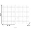 Grid Panels, Set of 2, Photo Wall Display, Metal Mesh Wall Decor, Multifunctional Hanging Picture Wall, DIY, Art Display, S Hook, Clips, Hemp Cord, White LPP02W