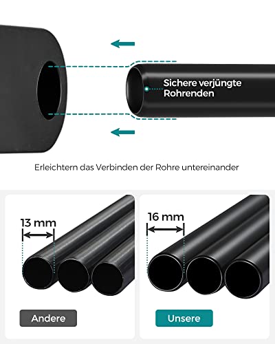 Kleiderschrank, Kleideraufbewahrung, Kleiderschrank für Schlafzimmer mit 2 Kleiderstangen, tragbarer Kleiderschrank aus Stoff 43 x 140 x 174 cm