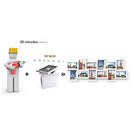 Fotorahmen-Collage für 12 Fotos im Format 4" x 6" (10 x 15 cm), Bilderrahmen zur Wandmontage, Montage erforderlich, weiße Holzmaserung