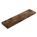 Floating Shelf, Wall Shelf for Photos, Decorations, in Living Room, Kitchen, Hallway, Bedroom, Bathroom, Rustic Brown LWS28BX
