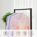 Metal Hangers, 20 Pack Non-Slip Clothes Hangers, 0.4 cm Thick, Space Saving, 360° Swivel Hooks, for Coats, Shirts, Blouses, Dresses, Tops, PVC Coating, White CRI33WT20